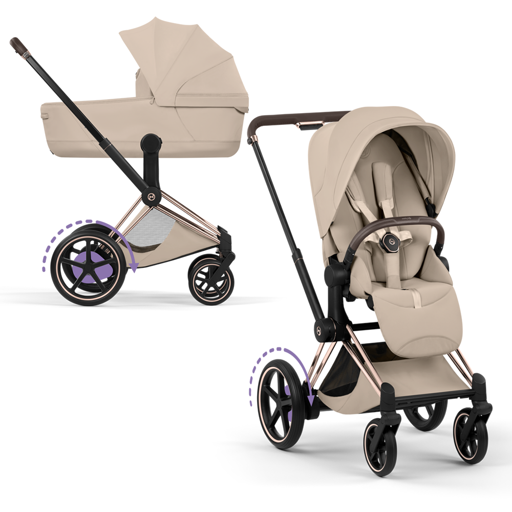 Cybex e-Priam Style Rose Gold/Cozy Beige