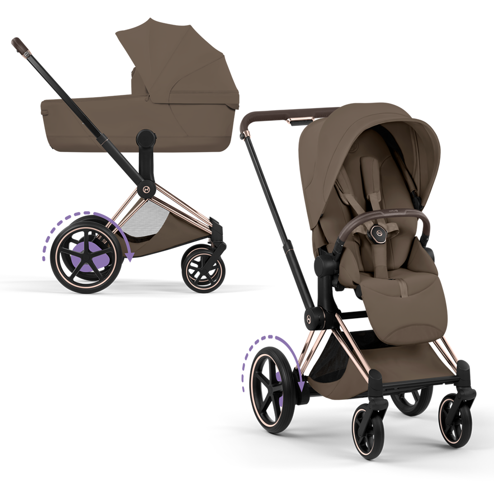 Cybex e-Priam Style Rosegold/Coconut Brown