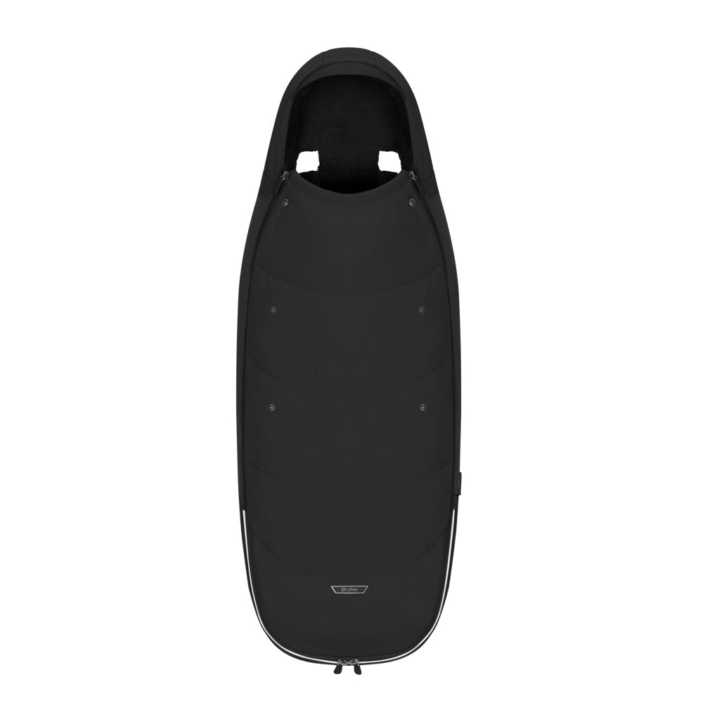 Cybex Fusssack von Vorne in Schwarz
