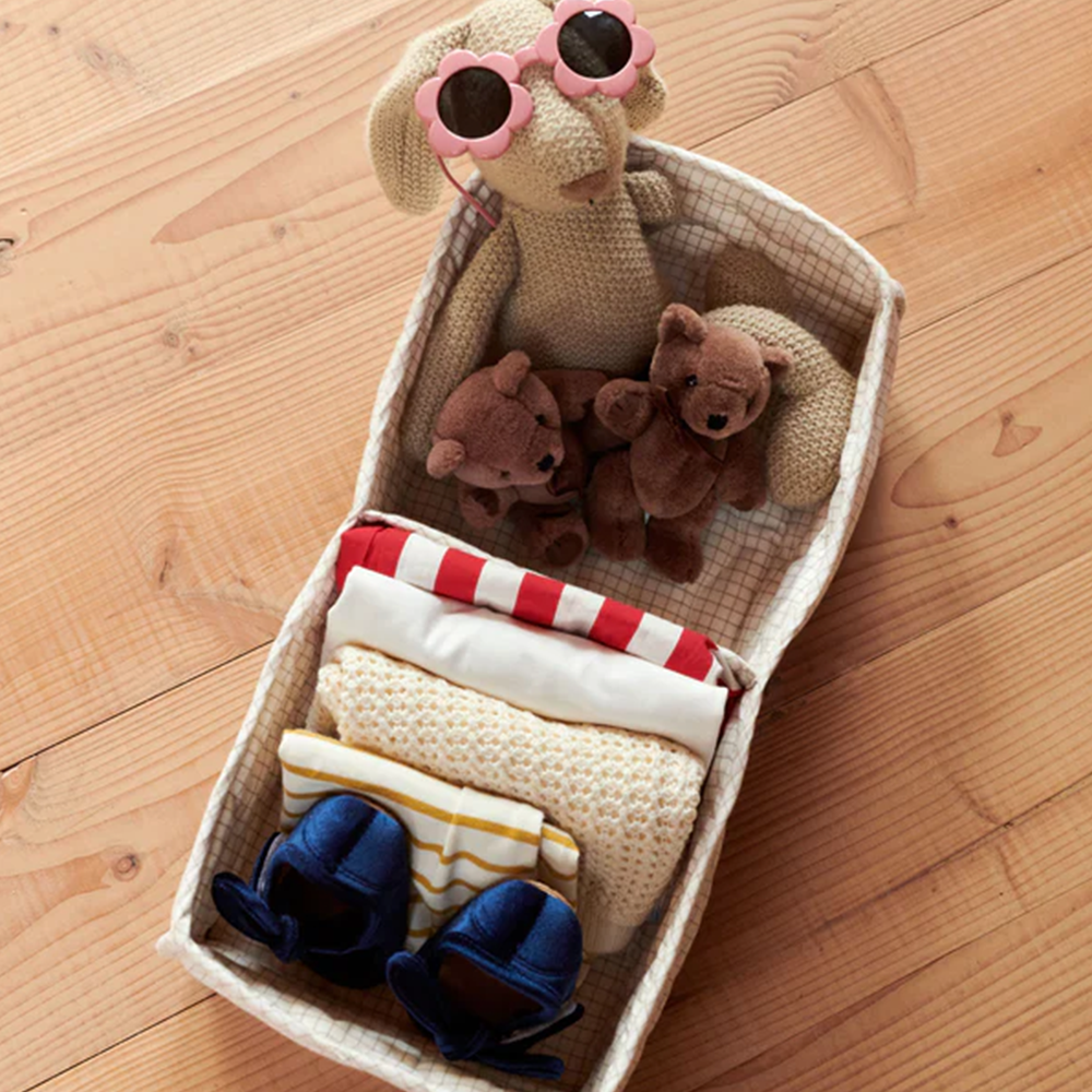 Panier de rangement Dear April avec compartiments « Otto » Mini Check