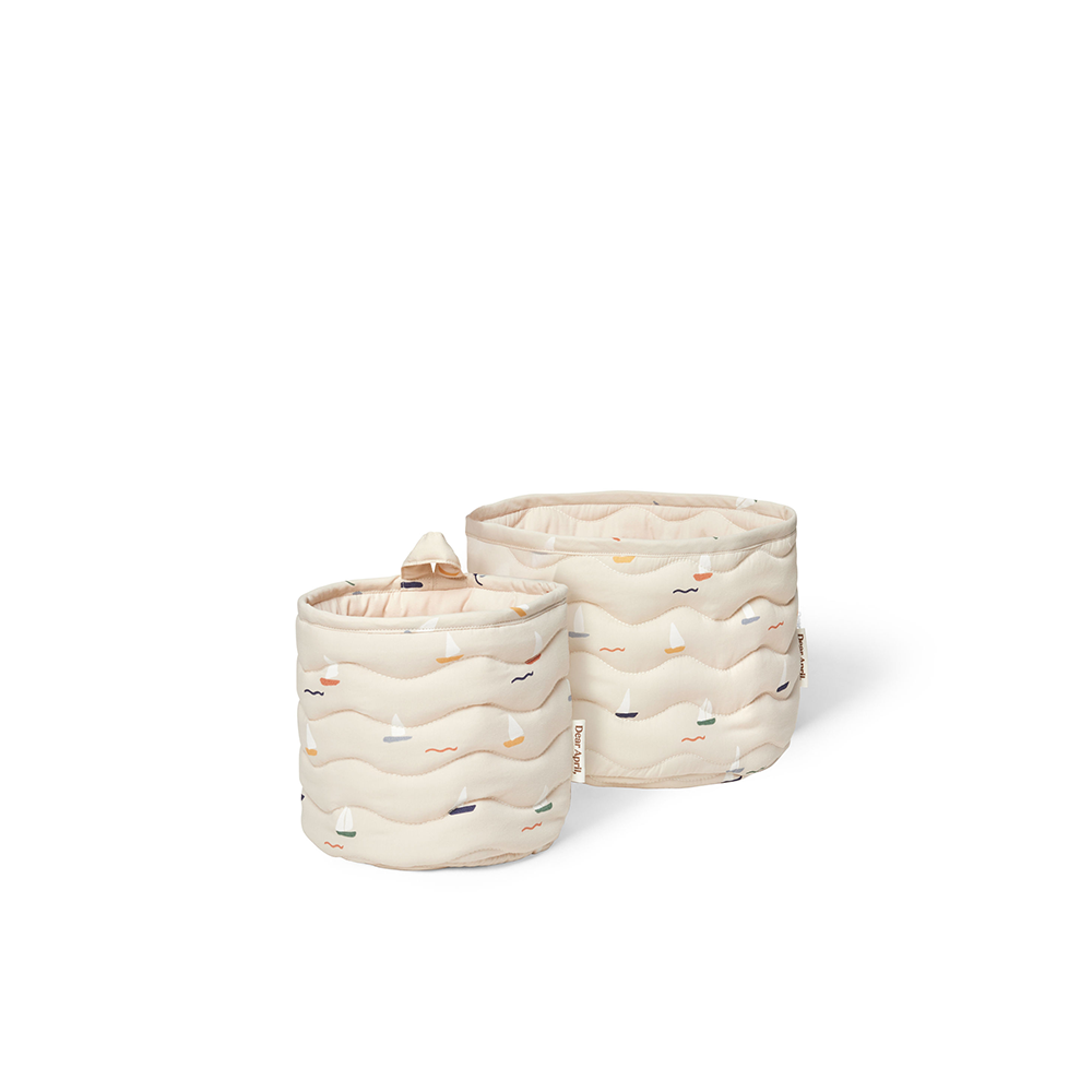 Dear April 2-piece storage basket set 'Kiki' Pond Boats