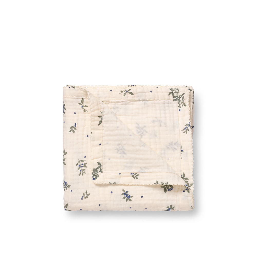 Dear April Musselin Babydecke 'Murray' Blueberries - Online MY SNOWFLAKE