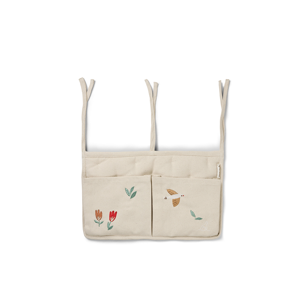 Dear April Bestickte Betttasche zur Aufbewahrung 'Posy' Songbirds - Online MY SNOWFLAKE