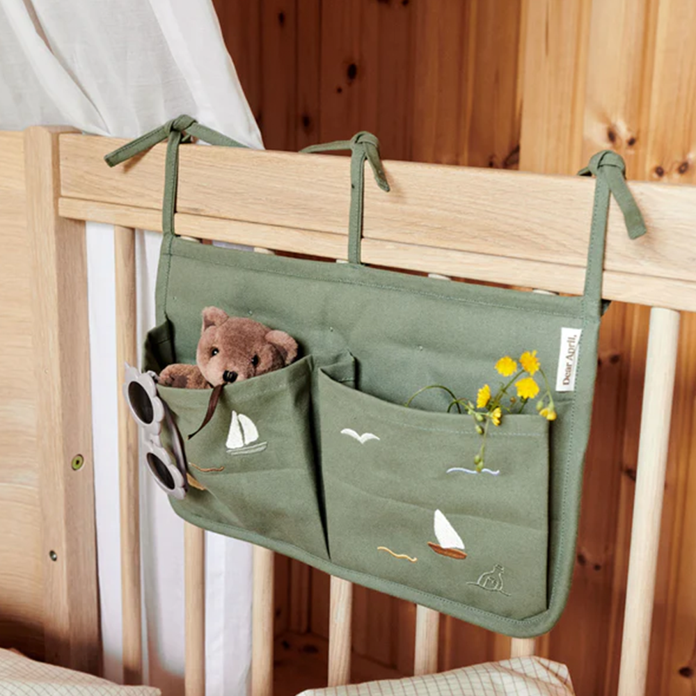 Dear April Bestickte Betttasche zur Aufbewahrung 'Posy' Sailboats - Online MY SNOWFLAKE