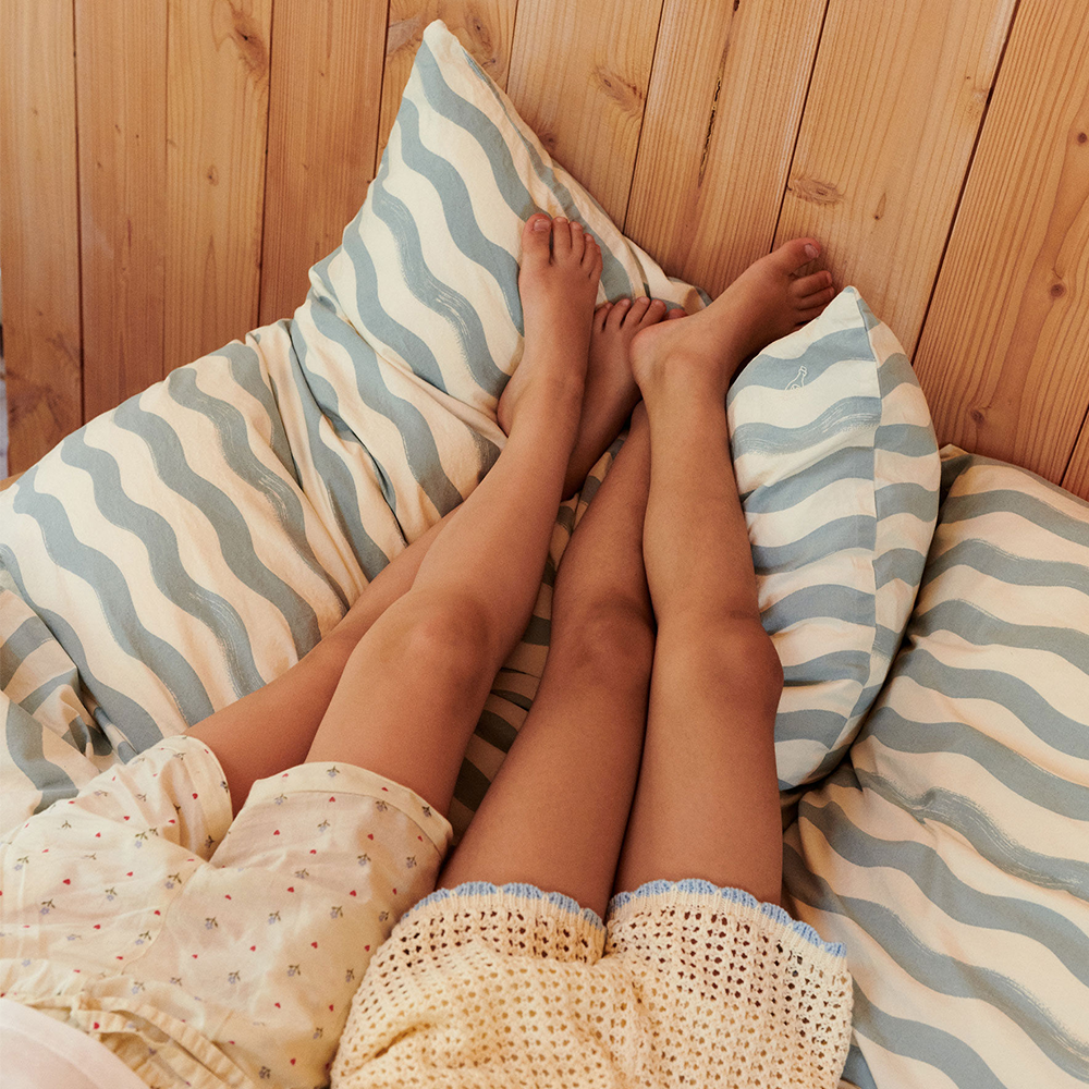 Dear April Junior Bettwäsche 'Joha' 100 x 135 cm Waves