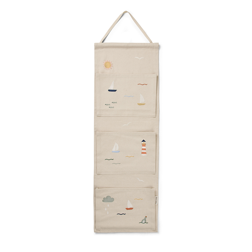 Dear April Canvas Hängerorganizer mit 3 Taschen &#39;Pippa&#39; Sea Life