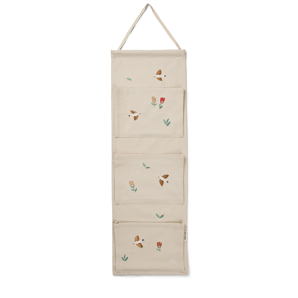 Dear April Canvas Hängerorganizer mit 3 Taschen &#39;Pippa&#39; Songbirds
