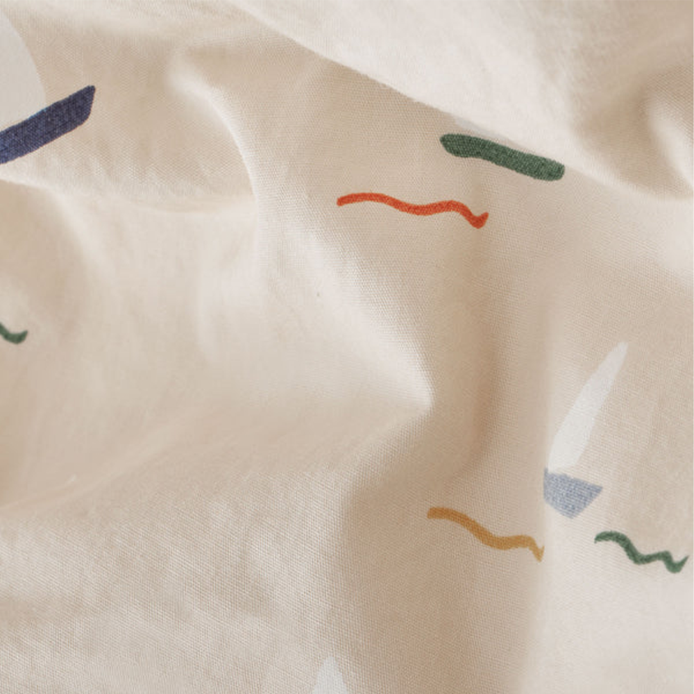 Dear April Junior Bettwäsche 'Joha' 100 x 135 cm Pond Boats