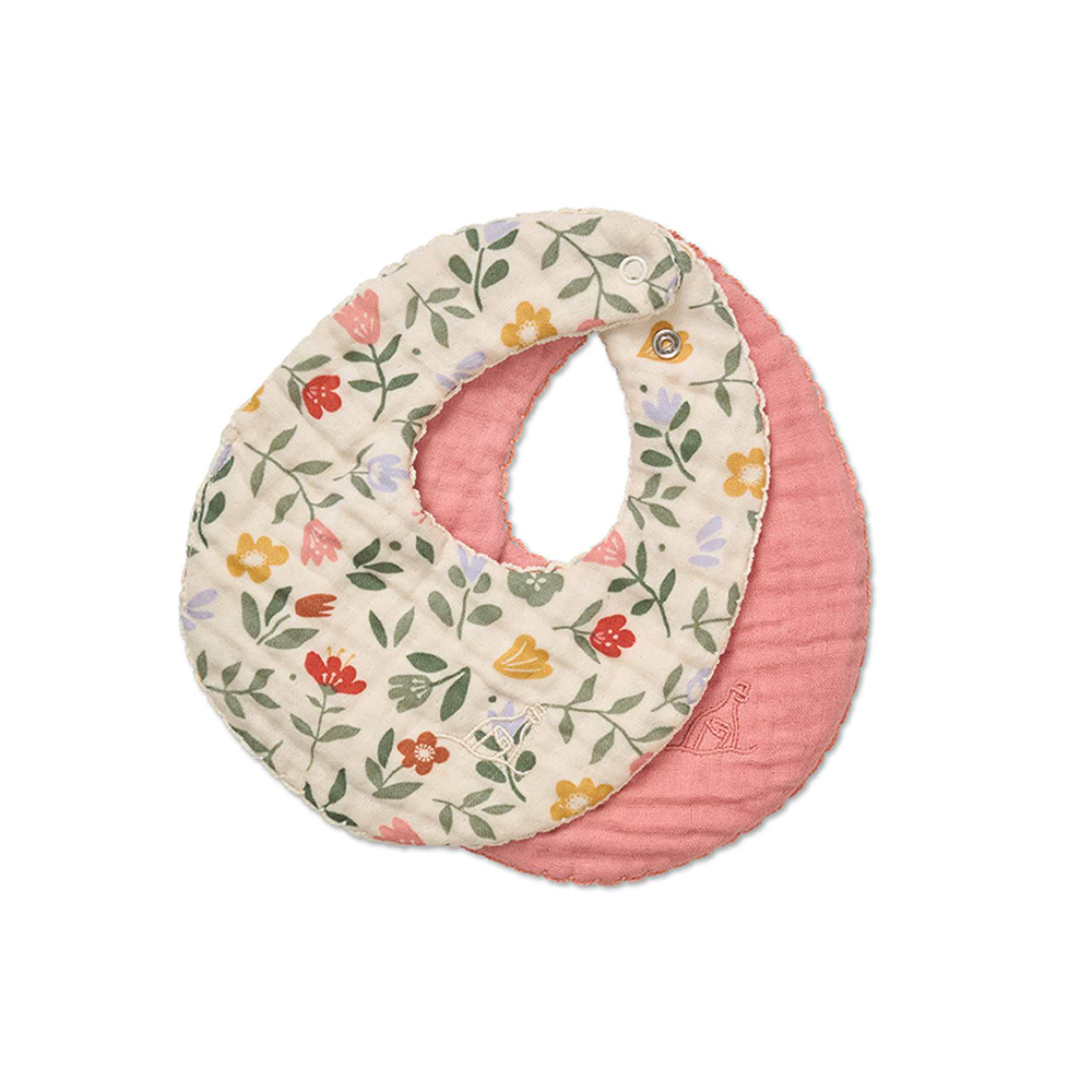 Dear April Musselin Lätzchen 2er-Set 'Koa' Flower Market/Blooming Rose