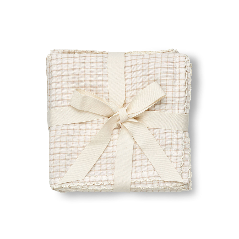 Dear April Mulltücher 3er-Pack 'Mio' Mini Check - Online MY SNOWFLAKE