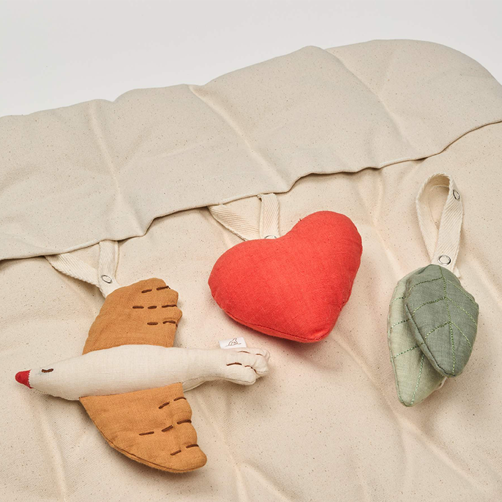 Dear April Bestickte Spielmatratze 'Morris' Songbirds
