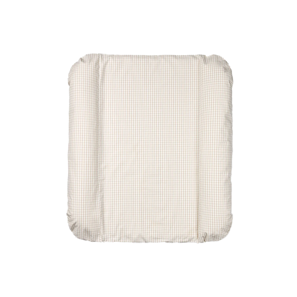 Dear April Tapis à langer petit « Swan » à petits carreaux