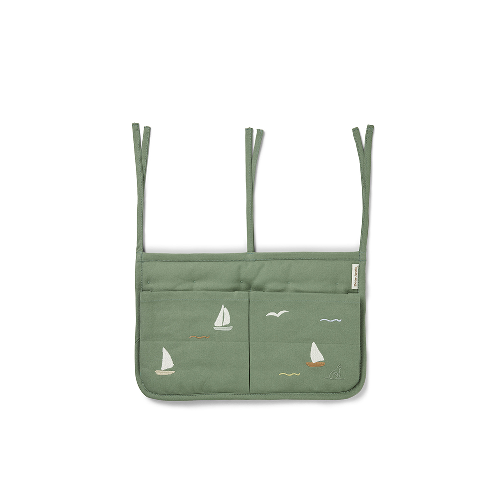 Dear April Bestickte Betttasche zur Aufbewahrung 'Posy' Sailboats - Online MY SNOWFLAKE
