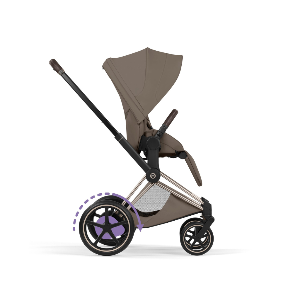 Cybex  e-Priam Style Champagne Gold/Coconut Brown