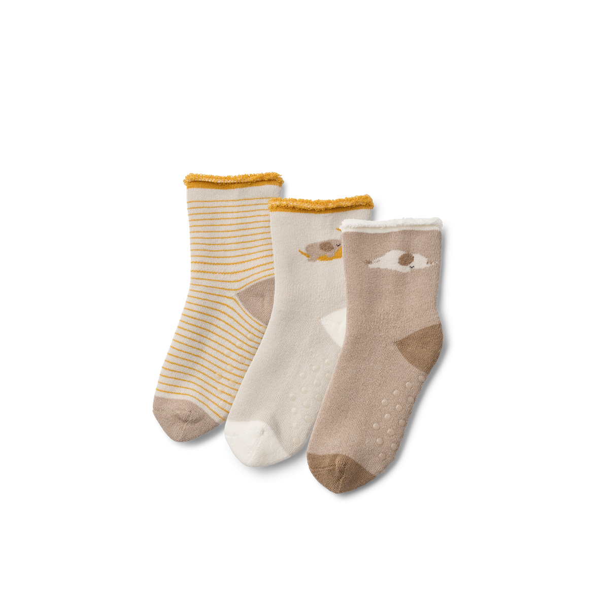 Liewood  Stoppersocken/Anti-Rutsch Socken &#39;Eloy&#39; 3er Pack  Elephant/Creme de la Creme