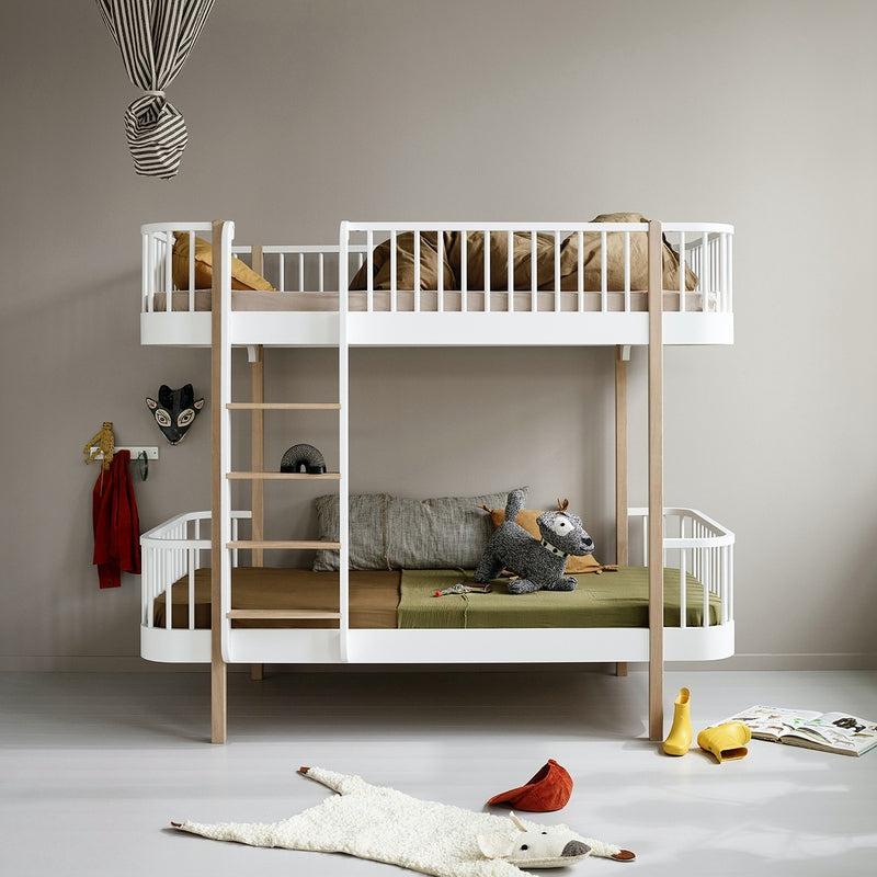 Oliver Furniture  Umbauset Wood Hochbett zum Etagenbett  Weiss/Eiche