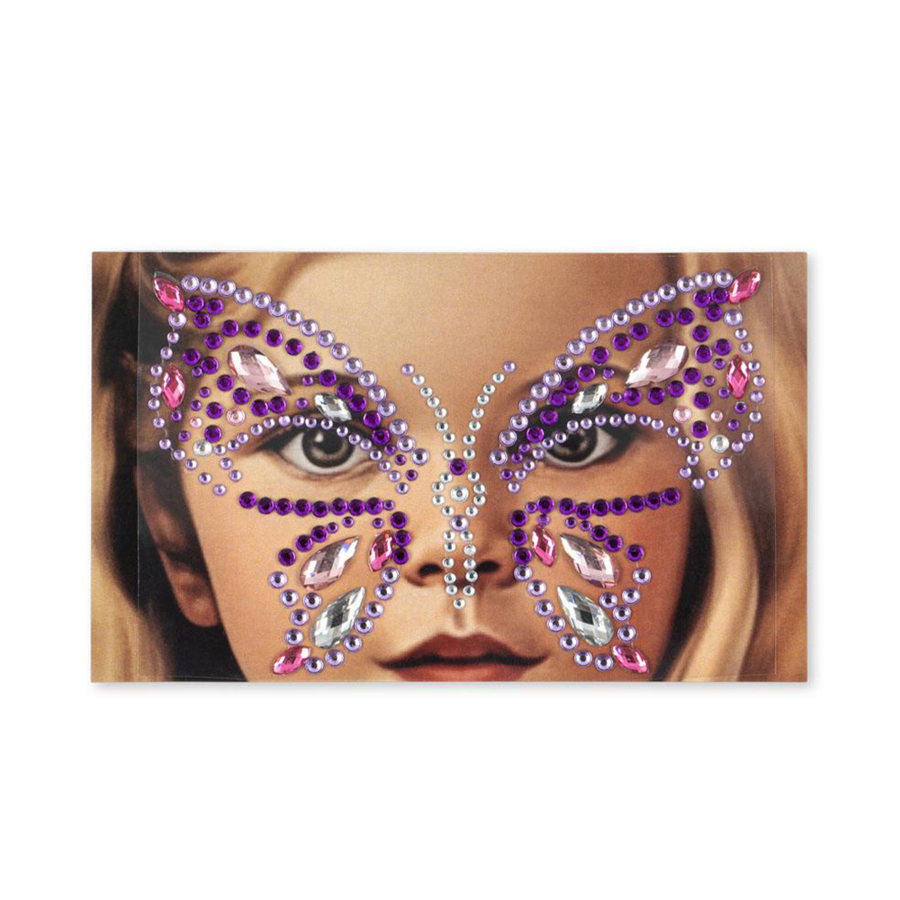 Konges Sløjd Glitzersteine fürs Gesicht &#39;Butterfly&#39; Purple Rain