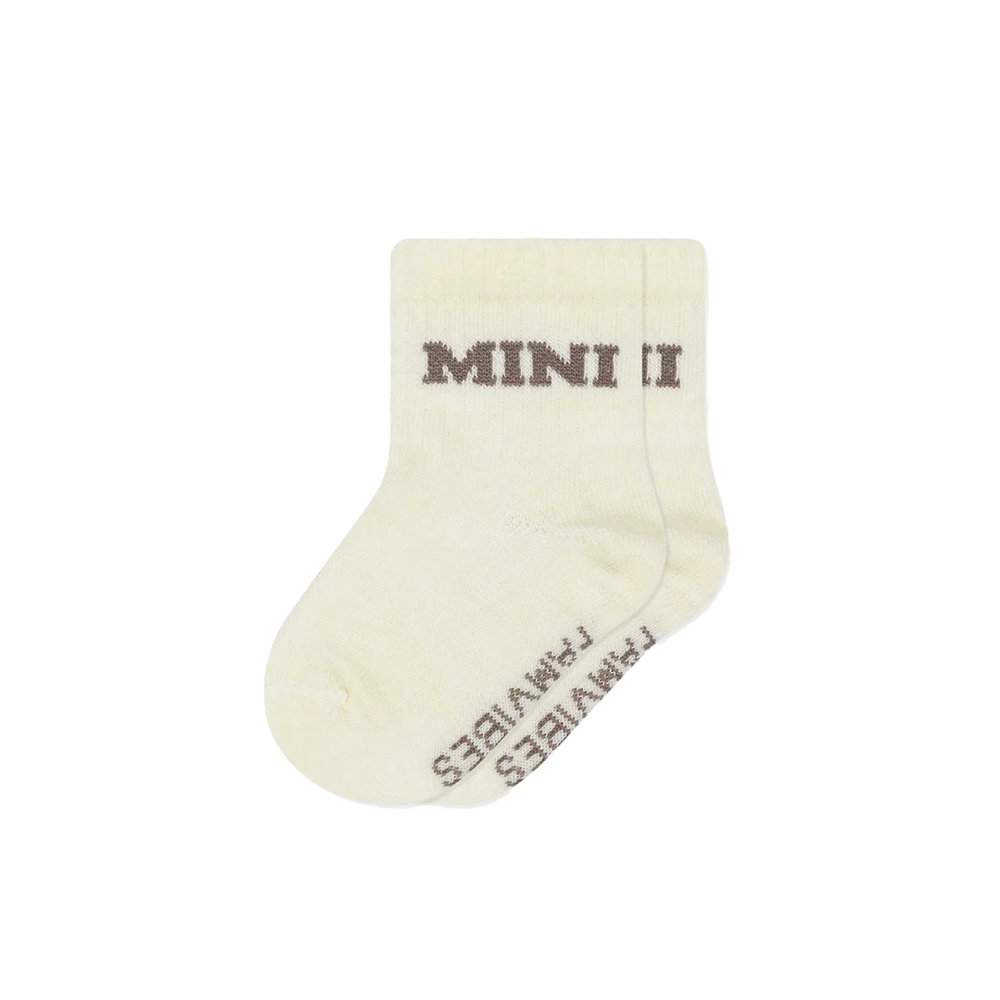 Famvibes College Wollsocken für Kinder 'Mini' Taupe