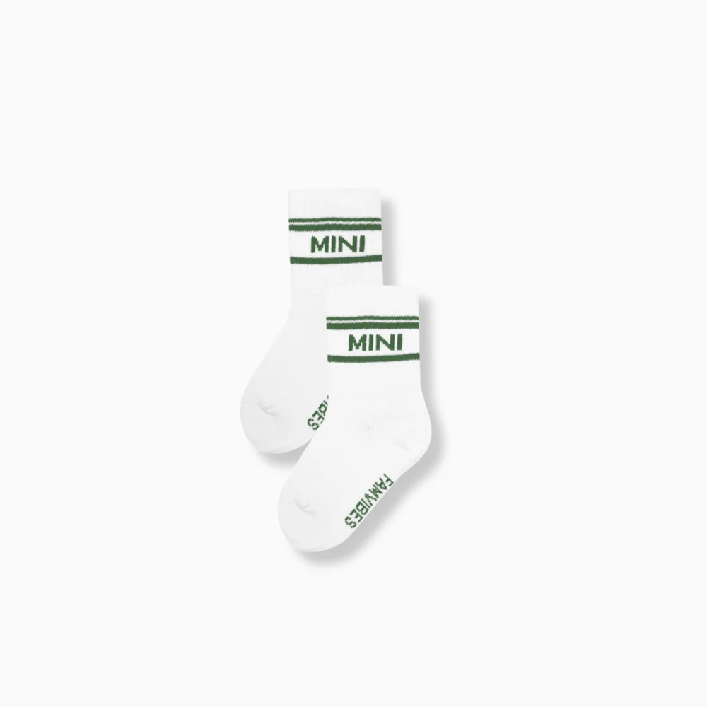 Famvibes Baby Socken Mini Weiss/Grün
