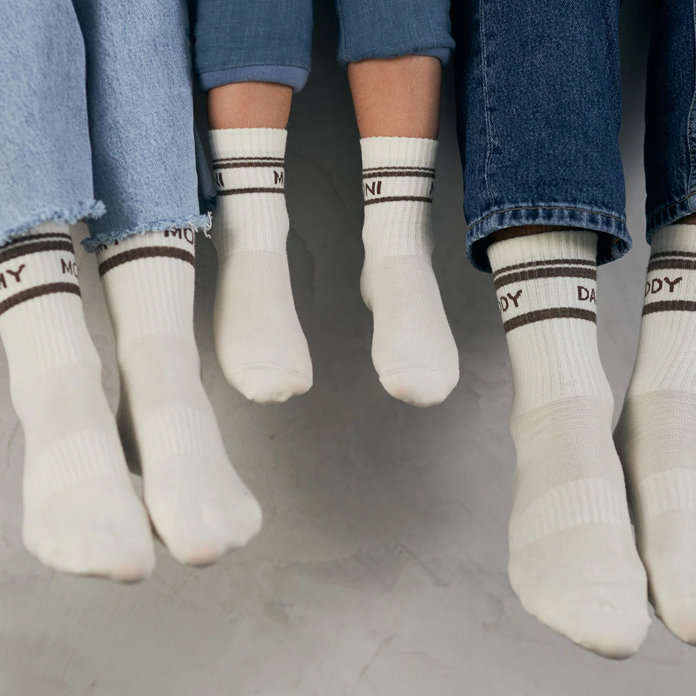Famvibes Wollsocken für Kinder 'Mini' Taupe