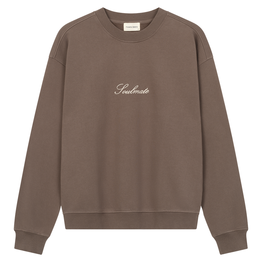 Famvibes Sweatshirt für Erwachsene &#39;Soulmate&#39;  Brown