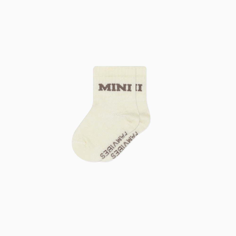 Famvibes College Wollsocken für Babys 'Mini' Taupe