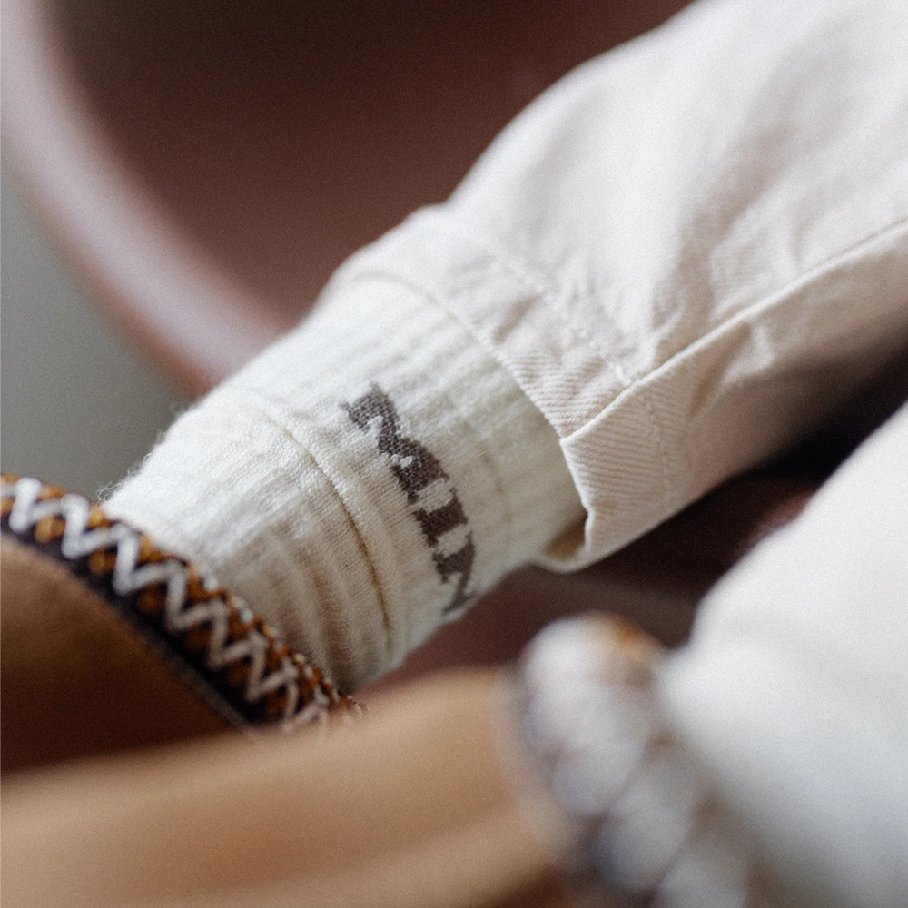 Famvibes College Wollsocken für Babys 'Mini' Taupe