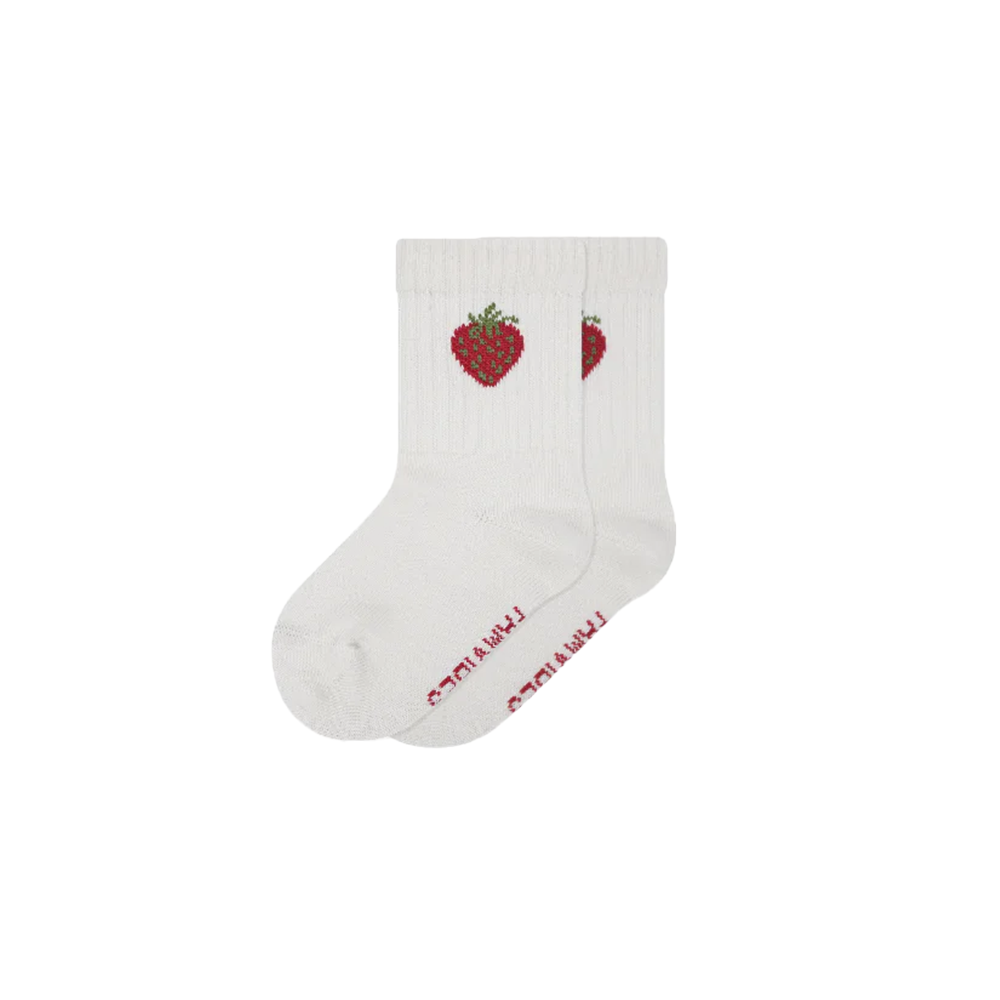 Famvibes Socks for Kids Strawberry Milk