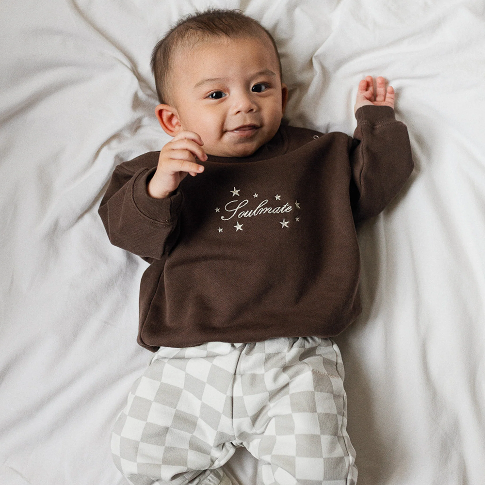Famvibes Sweatshirt für Babys &#39;Soulmate&#39; Brown