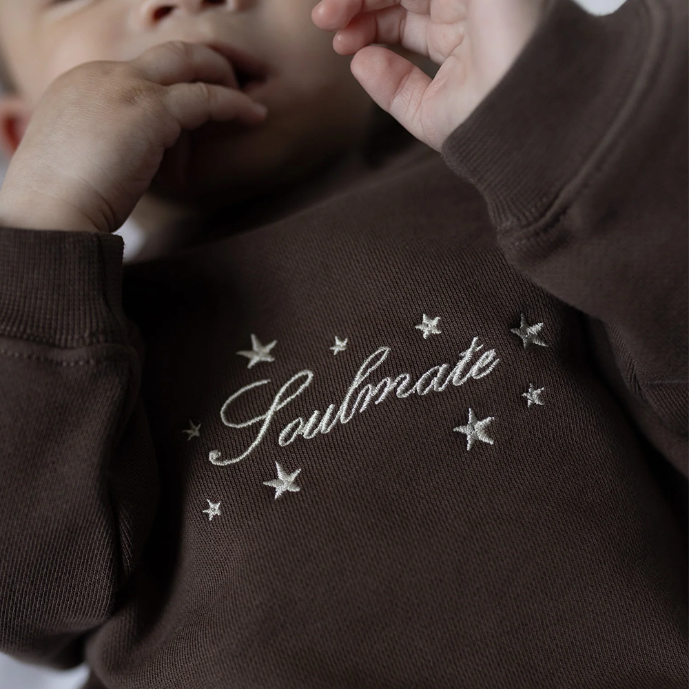 Famvibes Sweatshirt für Babys &#39;Soulmate&#39; Brown
