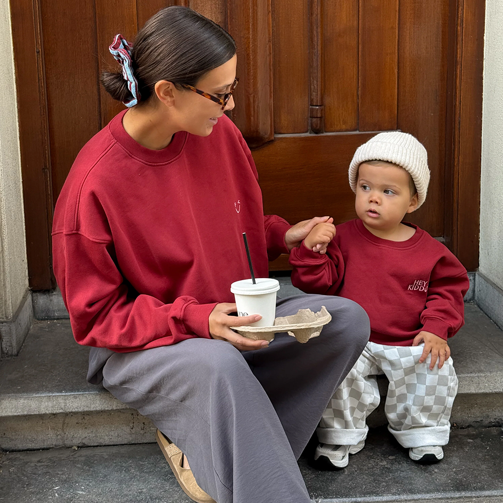 Famvibes Sweatshirt für Erwachsene &#39;Icon&#39;  Burgundy