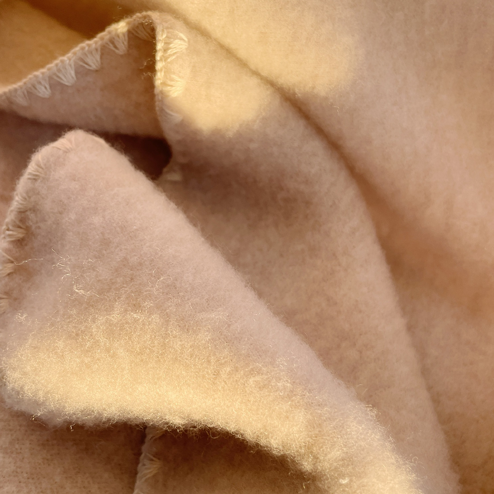 Fanga Fontana Wollfleece Babydecke 'Erba' Oatmeal Melange