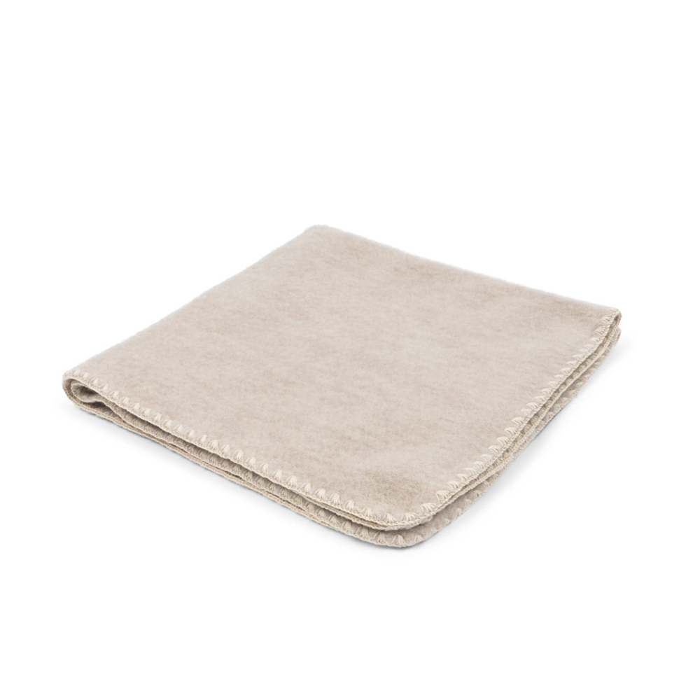 Fanga Fontana Wollfleece Babydecke 'Erba' Oatmeal Melange