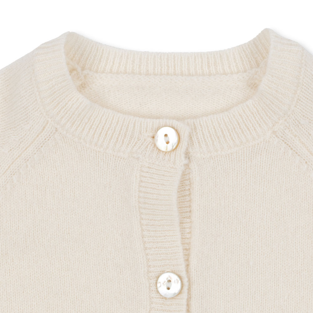 Fanga Fontana Baby Cardigan &#39;Savora&#39; Antique White