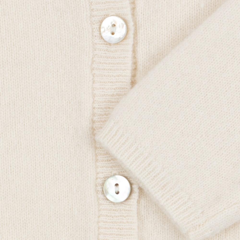 Fanga Fontana Baby Cardigan &#39;Savora&#39; Antique White