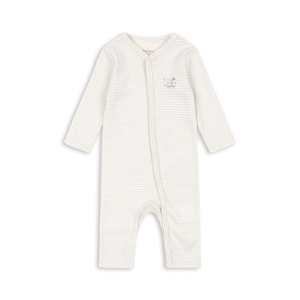 Fanga Fontana Onesie &#39;Fio&#39; Tea Stripe Grey Dawn