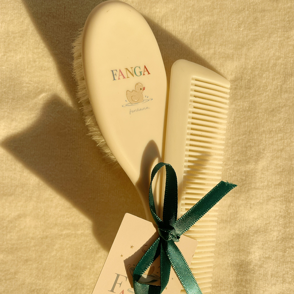 Fanga Fontana  Baby Haarbürste und Kamm Set