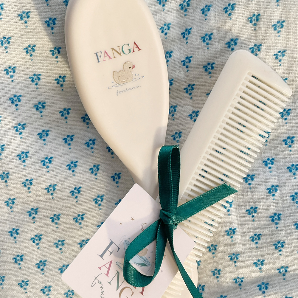 Fanga Fontana  Baby Haarbürste und Kamm Set