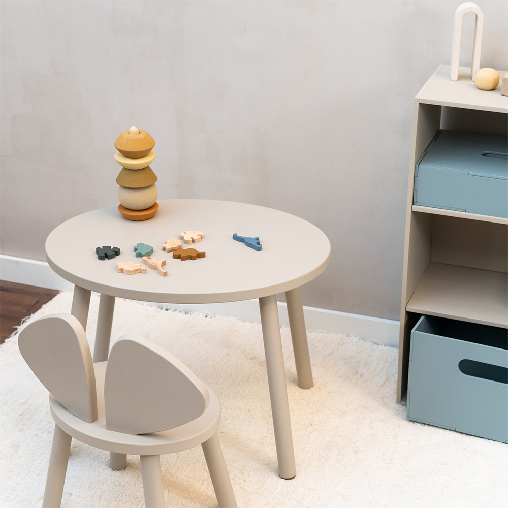 Nofred Kinderstuhl und Kindertisch Set 'Maus' Beige