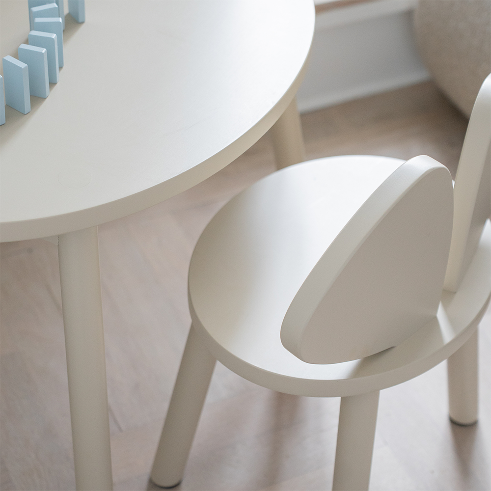Nofred Kinderstuhl und Kindertisch Set 'Maus' Beige