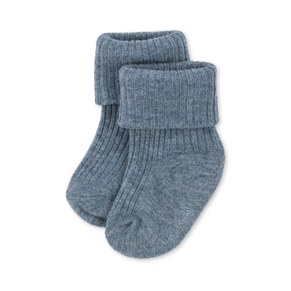 Fanga Fontana Baby Stricksocken  &#39;Lana&#39; Ashley Blue
