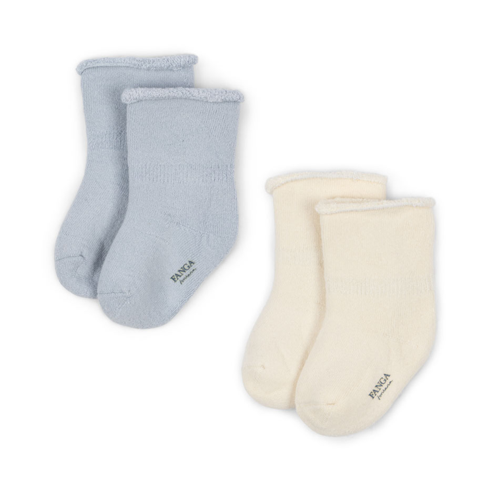 Fanga Fontana Chaussettes bébé « Vicino » Gray Dawn