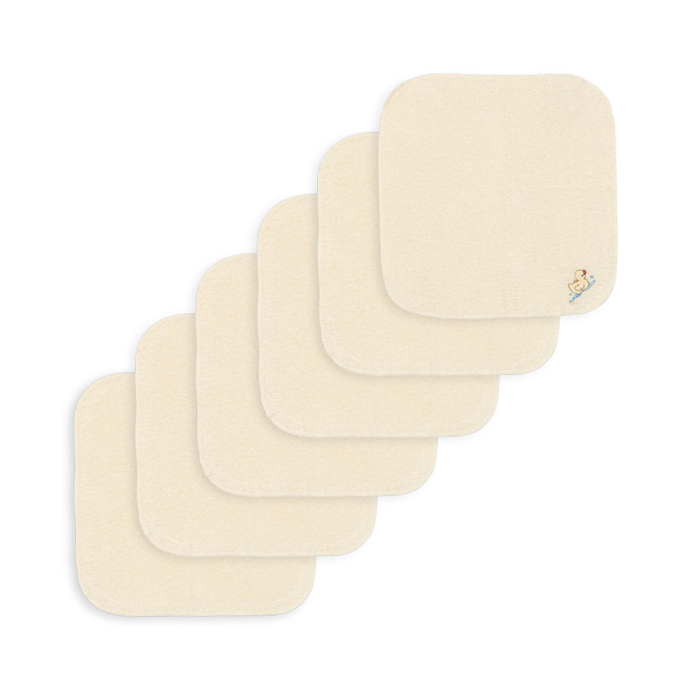 Fanga Fontana 6er-Set Waschlappen 'Figo' Antique White