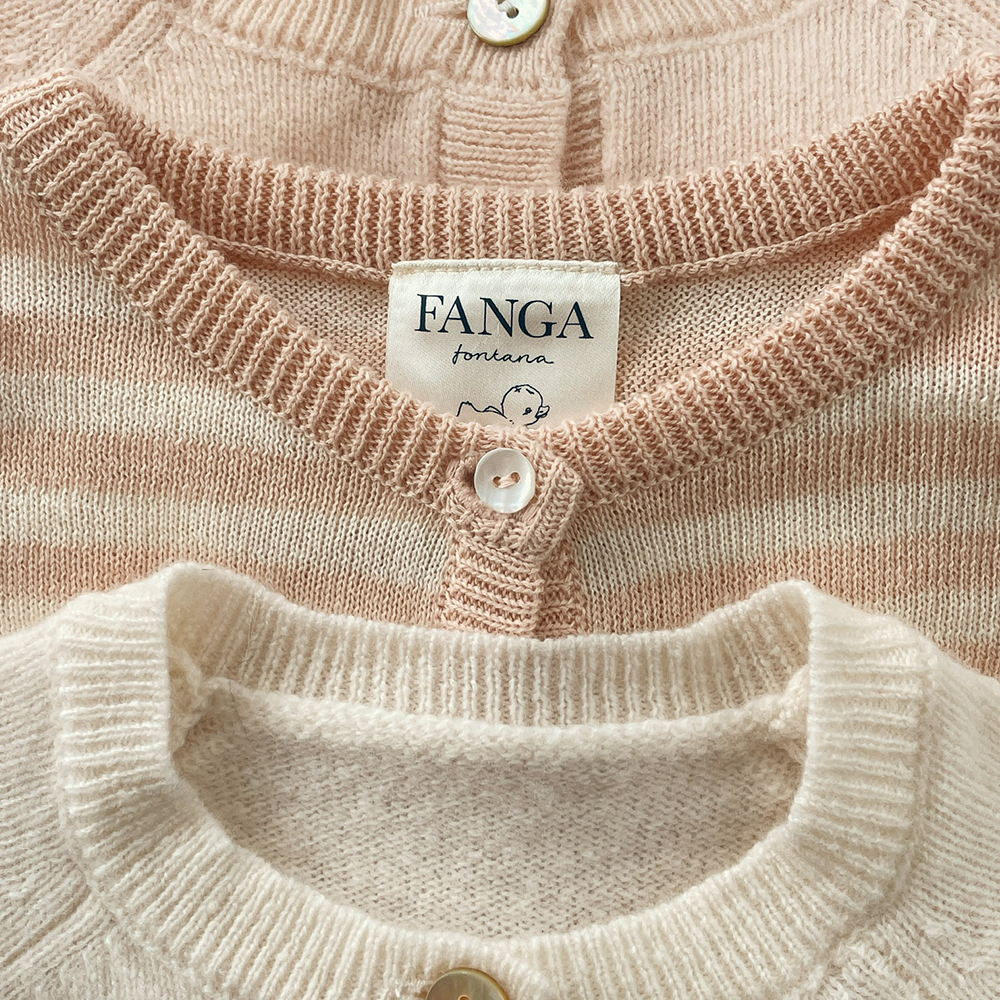 Fanga Fontana Baby Strick-Cardigan &#39;Venti&#39; Cameo Rose