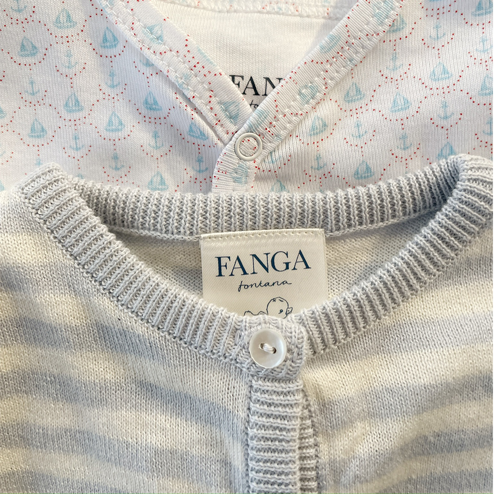 Fanga Fontana Baby Strick-Cardigan &#39;Venti&#39; Gray Dawn