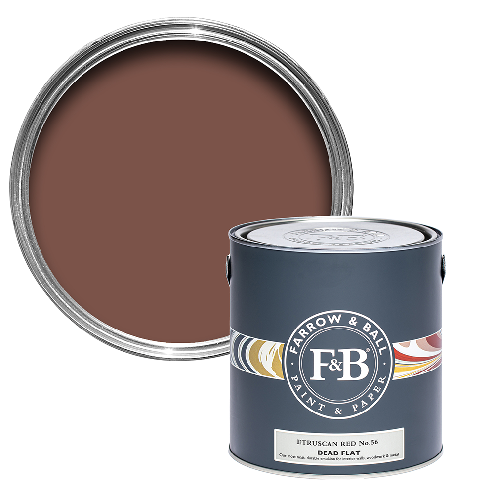 Farrow & Ball  Dead Flat  Etruscan Red 56