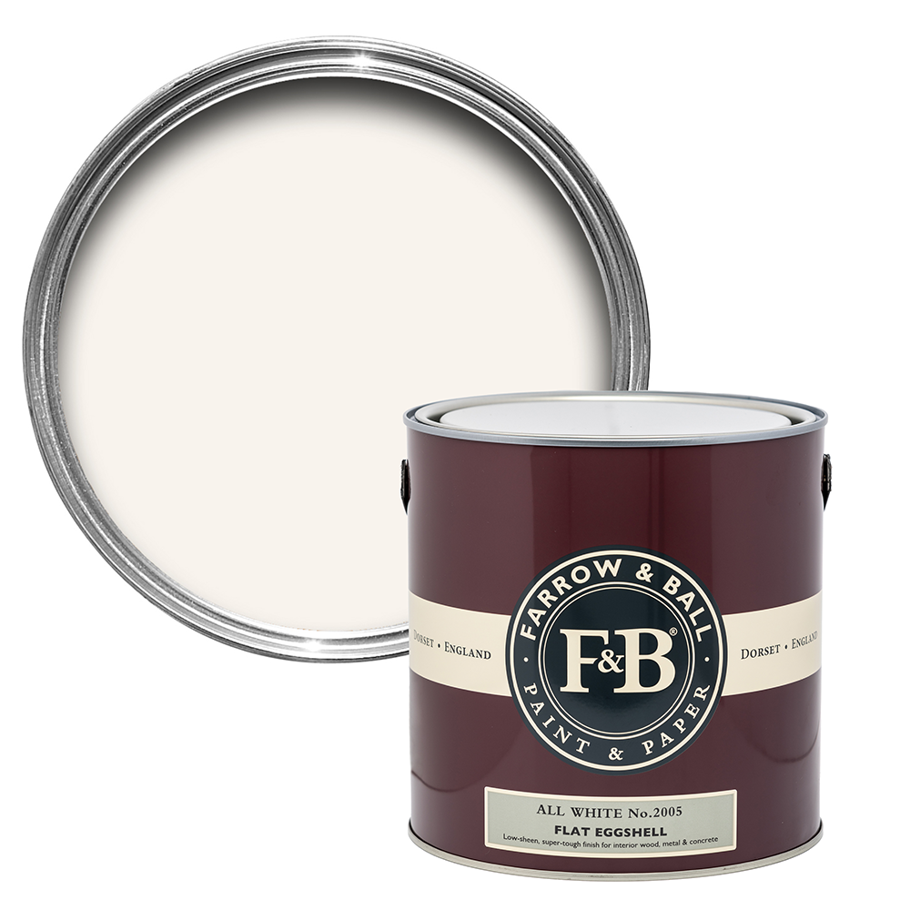 Farrow & Ball Flat Eggshell All White No.2005