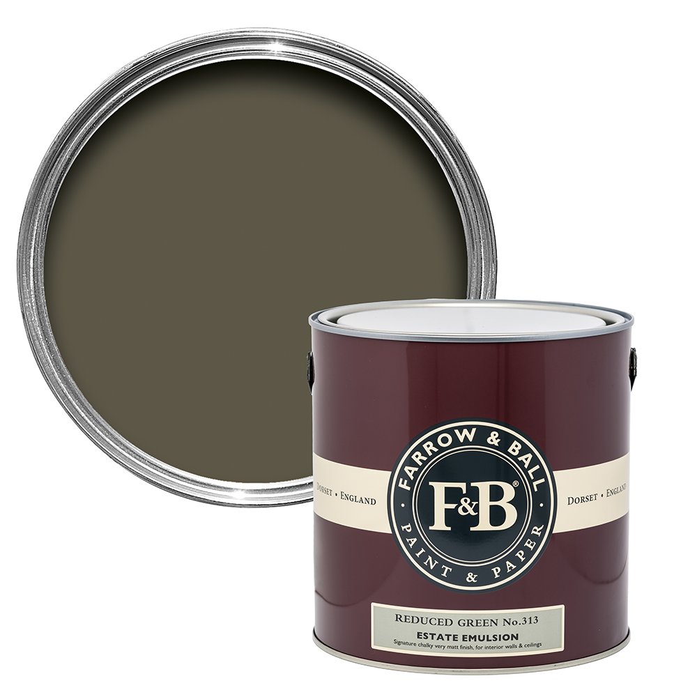 Farrow &amp; Ball  Estate Emulsion  Reduced Green 313