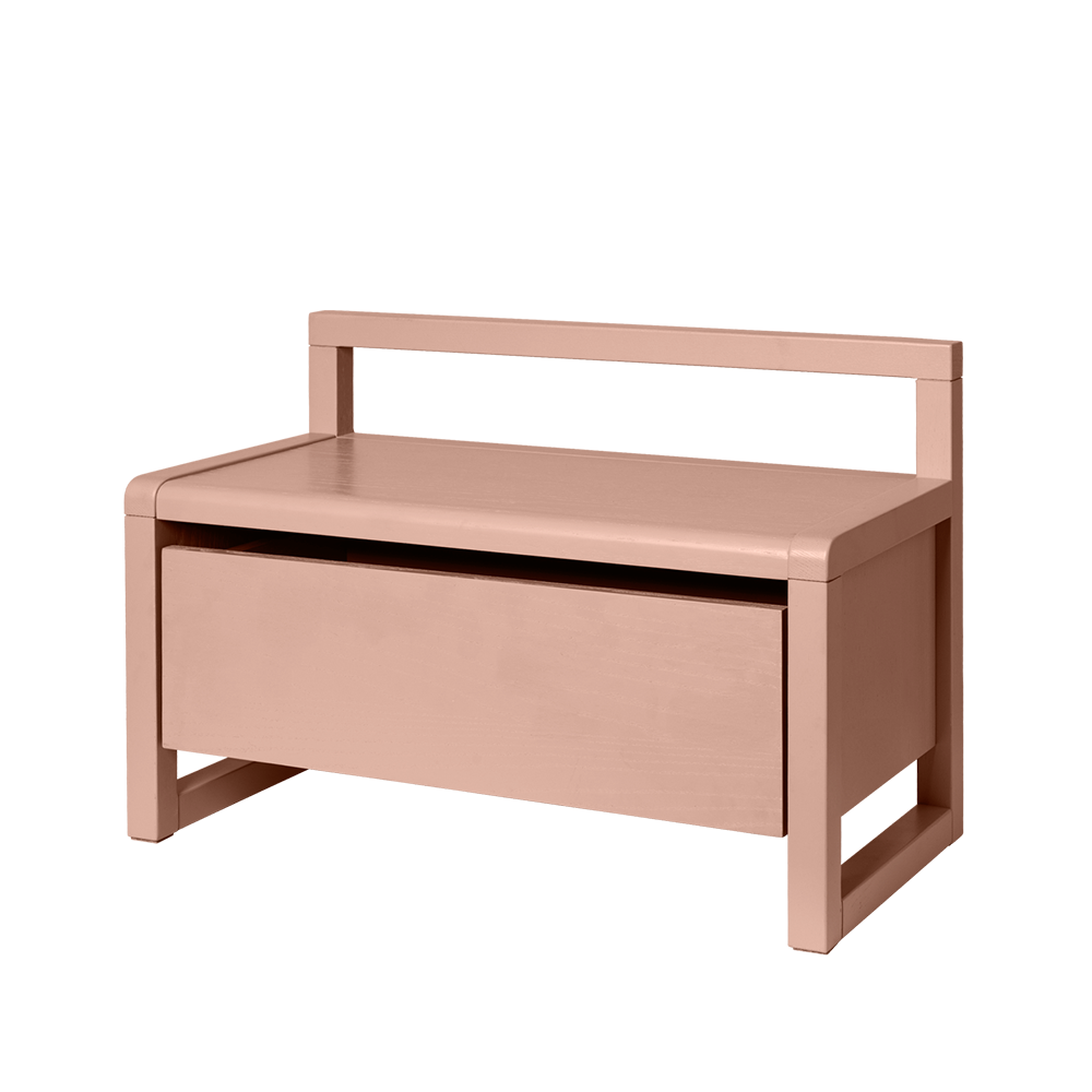 Ferm Living Petite banquette Little Architect avec rangement Rose