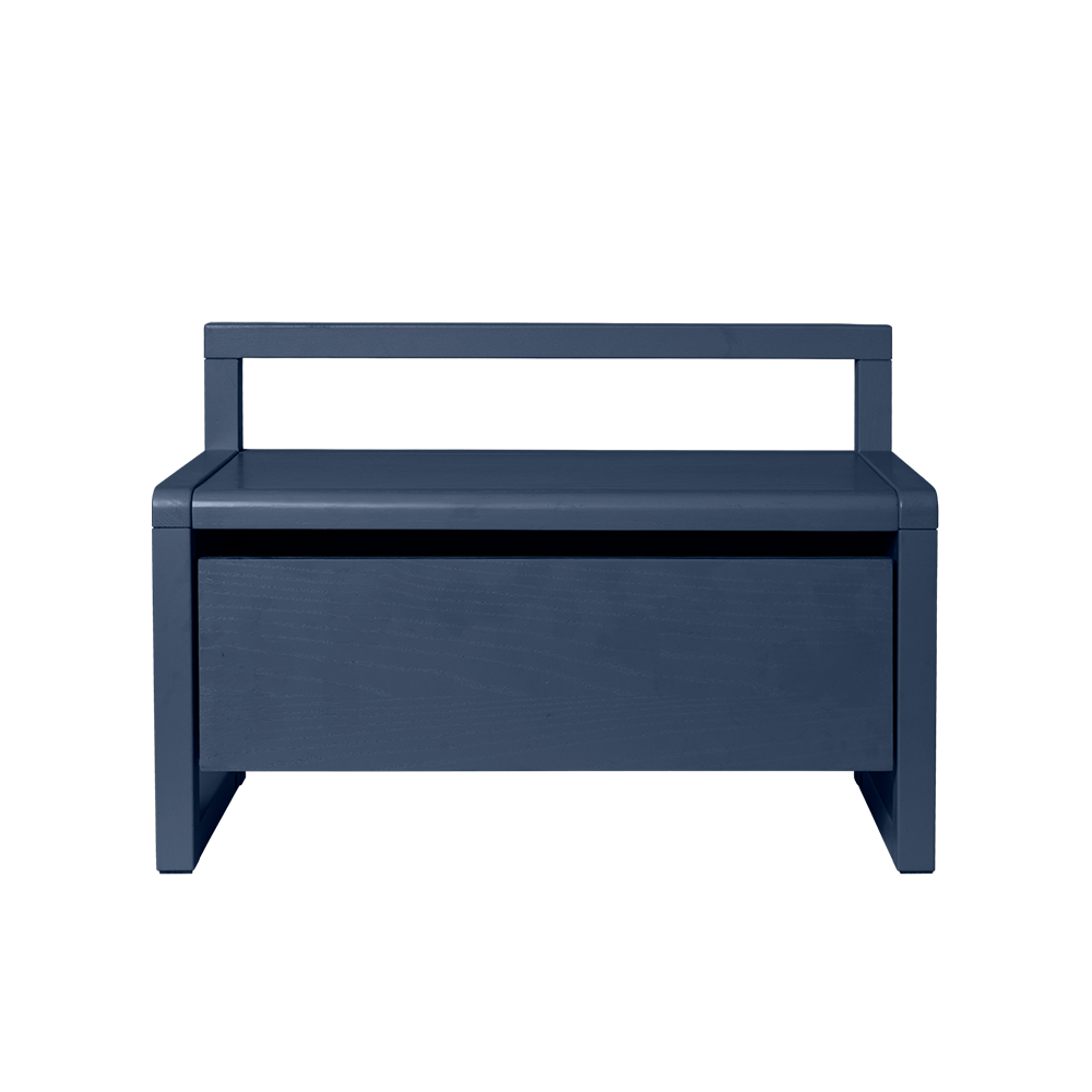 Ferm Living Little Architect Bench with Storage Dark Blue